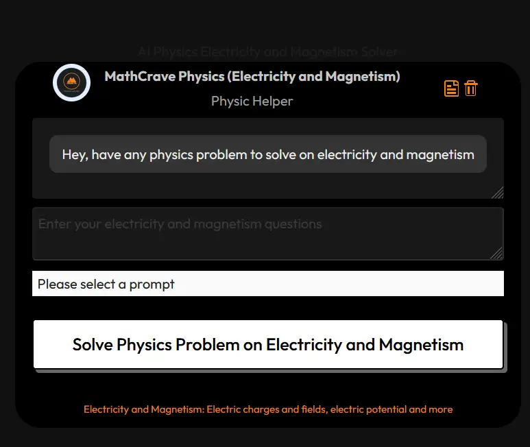 ai physics electricity and magnetism solver