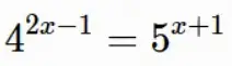 indicial log equation
