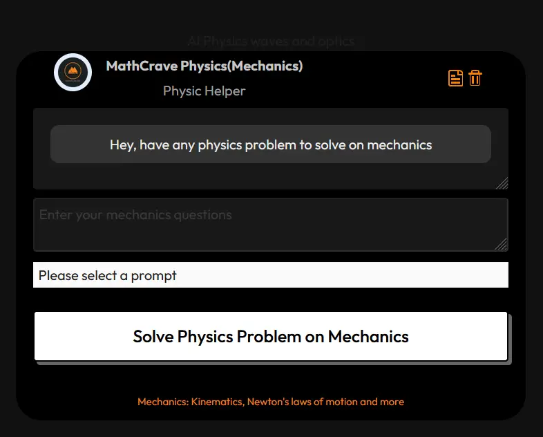 mechanics physics