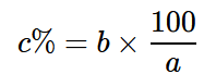 percentage of-formula