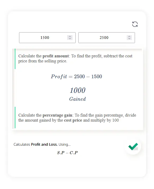 profit and loss calculator