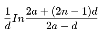 sum of harmonic series formula